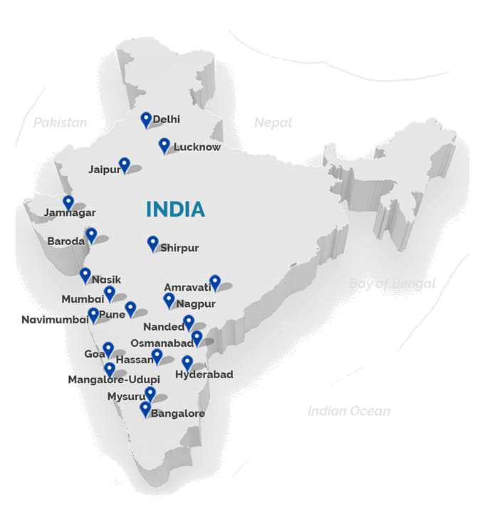 TIMER Institute Locations Map